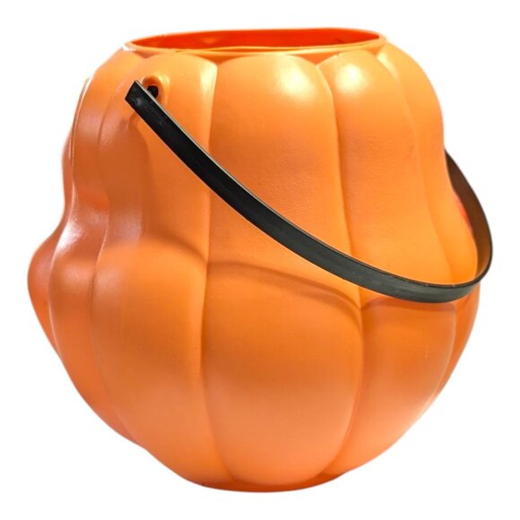 Vtg Disney Winnie The Pooh Halloween Pumpkin Blow Mold Candy Pail Bucket - Picture 4 of 7